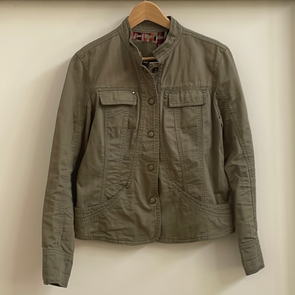 LAL cotton cropped army style jacket